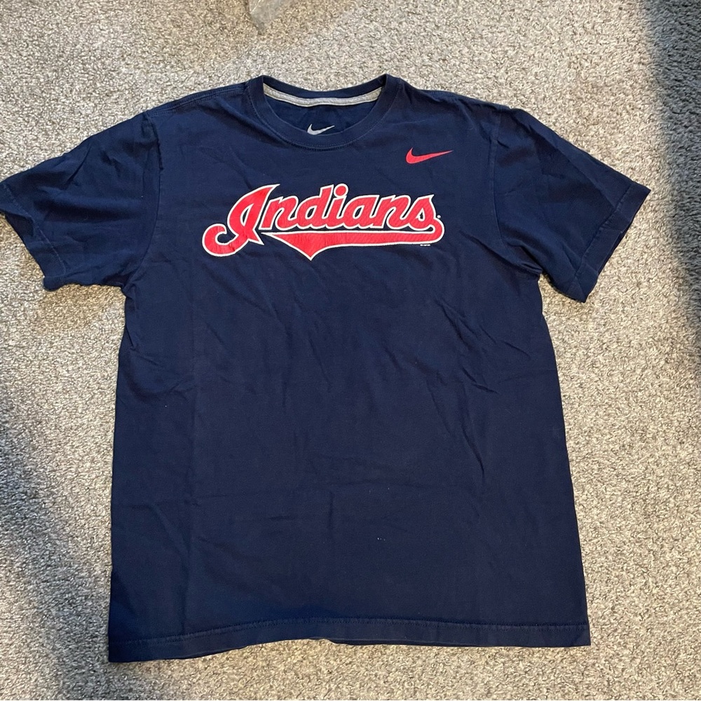 Nike Navy Blue Cleveland Indians Shirt